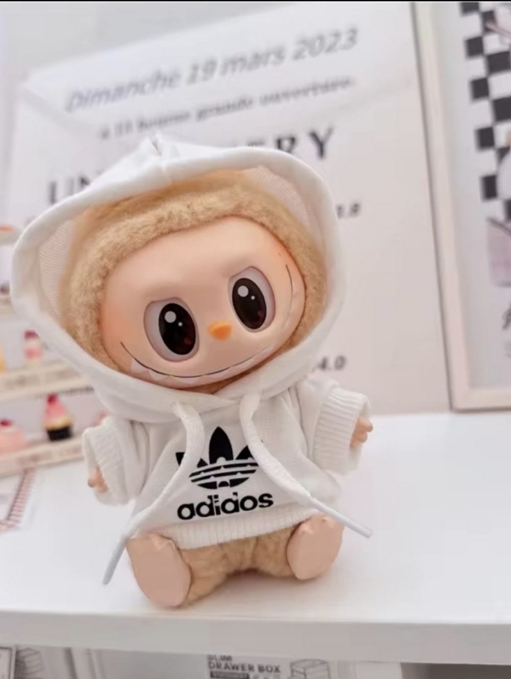 The Monsters Have A Seat Labubu Baba With Hoodie